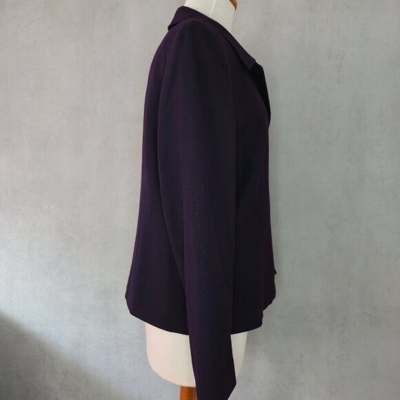 Vintage Talbots Purple 100% Wool Blazer | Made in USA | Size 14 - Picture 4 of 10